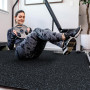 Мат-пазл DualMat 60×60×2 см (чорний/сині вкраплення), 1 шт Мат-пазл DualMat 60×60×2 см (чорний/сині вкраплення), 1 шт