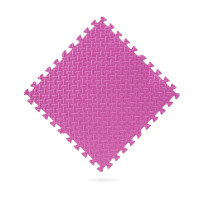 Мат-пазл WCG EVA 60×60×1 см, 1 шт., розовый
