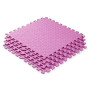 Мат-пазл WCG EVA 60×60×1 см, 4 частини, рожевий