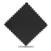 Мат-татамі (мат-пазл «ластівчин хвіст») WCG EVA 100×100×2 см, чорно-сірий