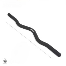 Обтяжений фітнес-гриф WCG Wave 10 кг, 110 см, Soft Touch, чорний