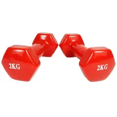 Гантели 2 шт по 2 кг EasyFit металл
