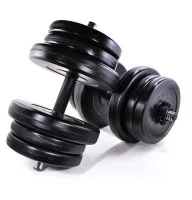 Гантели 2 шт по 21 кг DESPORT ELITE с металлическим грифом