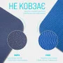 Килимок для йоги та фітнесу EasyFit TPE+TC 6 мм двошаровий синій-блакитний