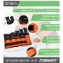 Утяжелители EasyFit наборные 0,5-2,5 кг (пара) черно-оранжевые
